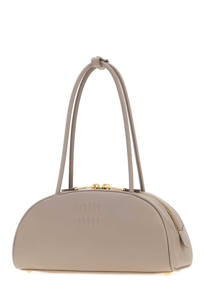 Miu Miu Beau Shoulder Bag — Beige Vitello