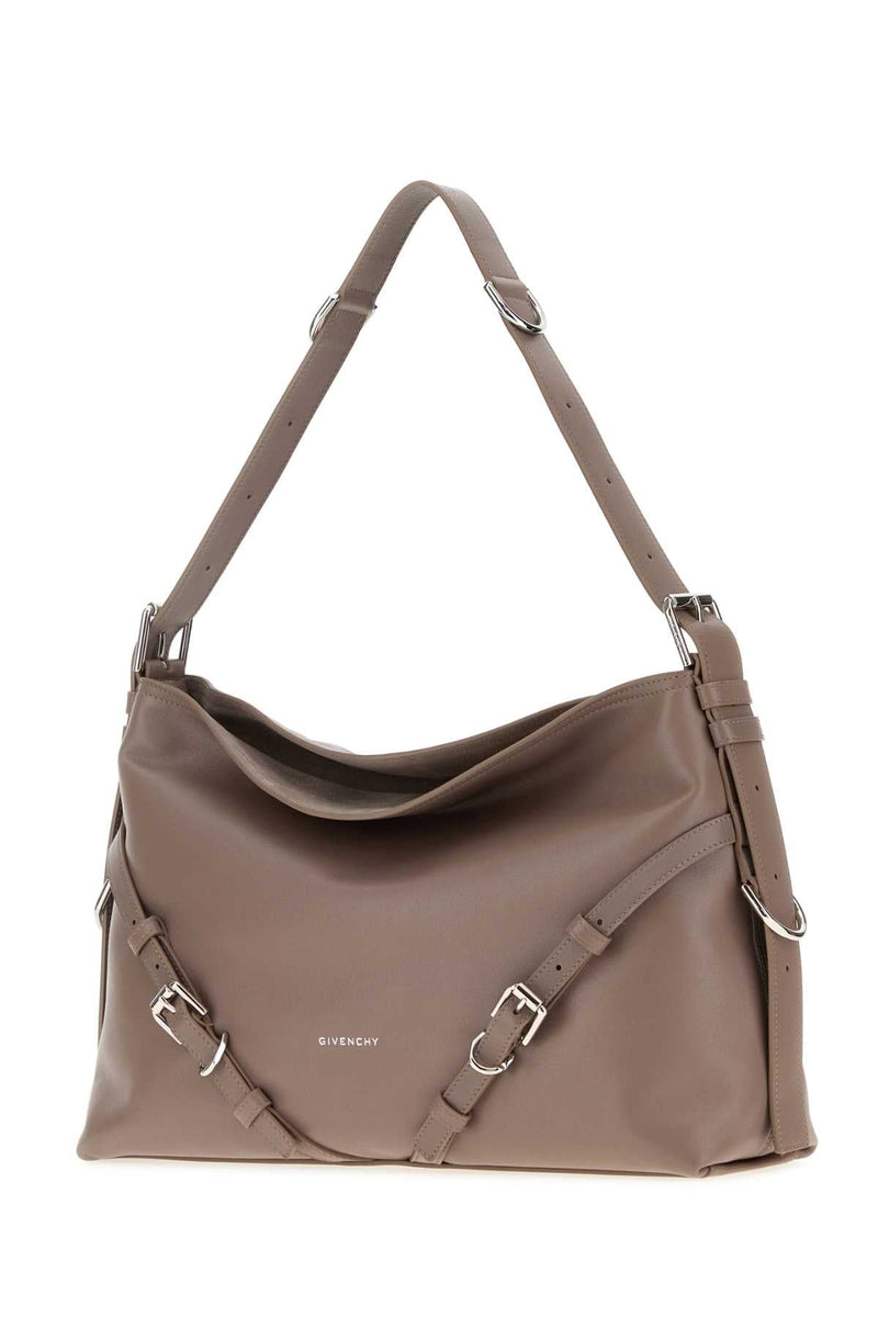 Givenchy Voyou Shoulder Bag — Taupe