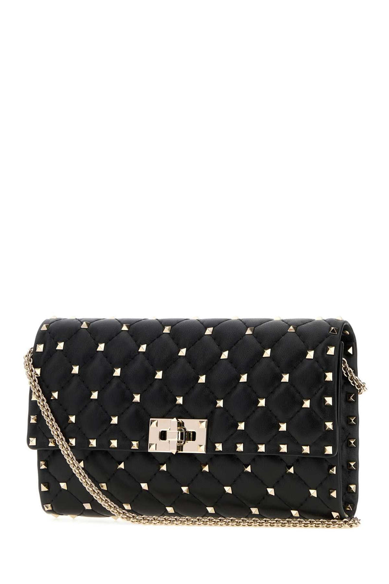 Valentino Garavani Rockstud Shoulder Bag — Black