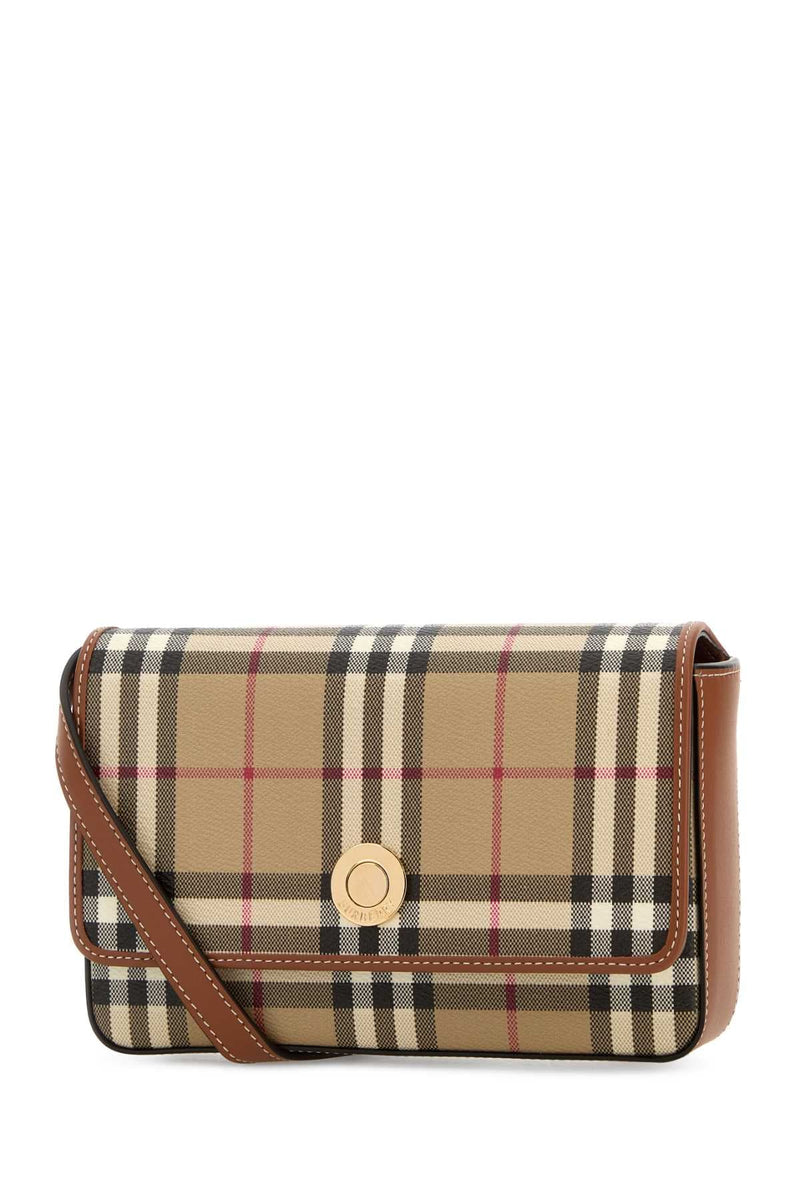 Burberry Hampshire Crossbody Bag — Beige