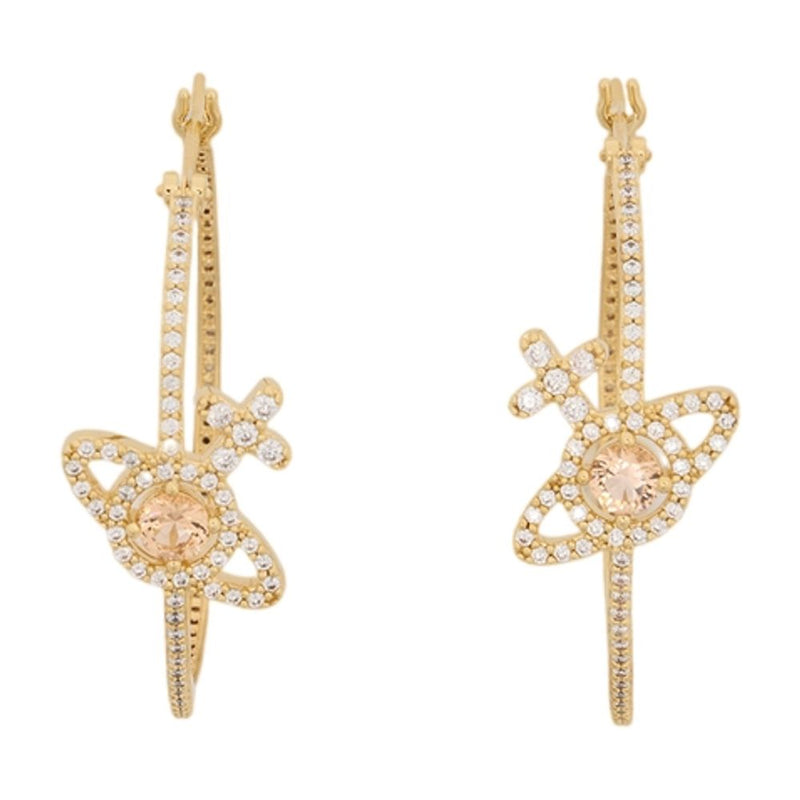 Vivienne Westwood Olympia Earrings — Gold Metal