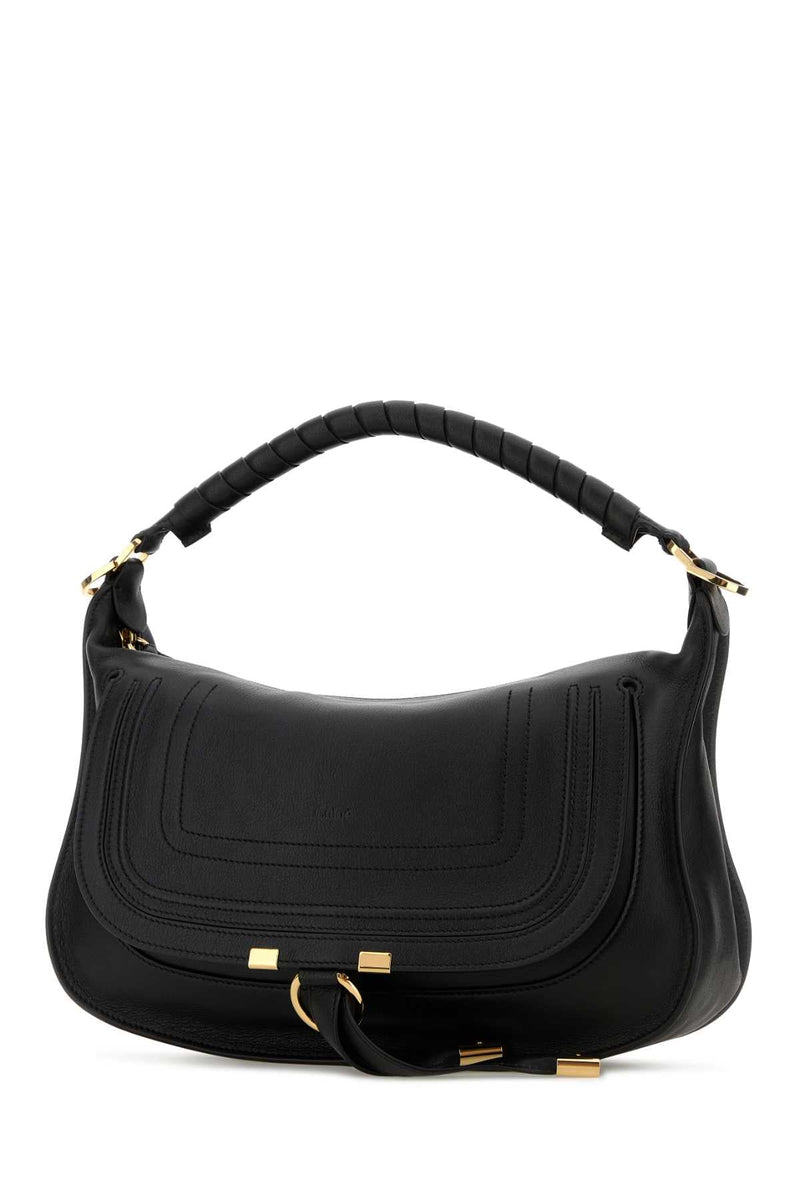 Chloé Marcie Shoulder Bag — Black