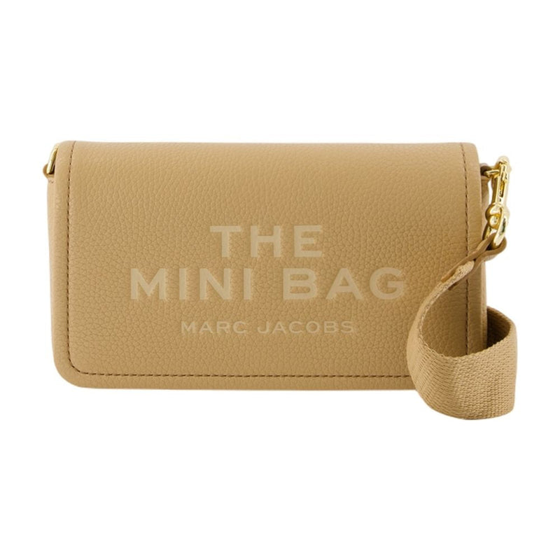 Marc Jacobs Leather Flap Shoulder Bag — Beige Cowhide