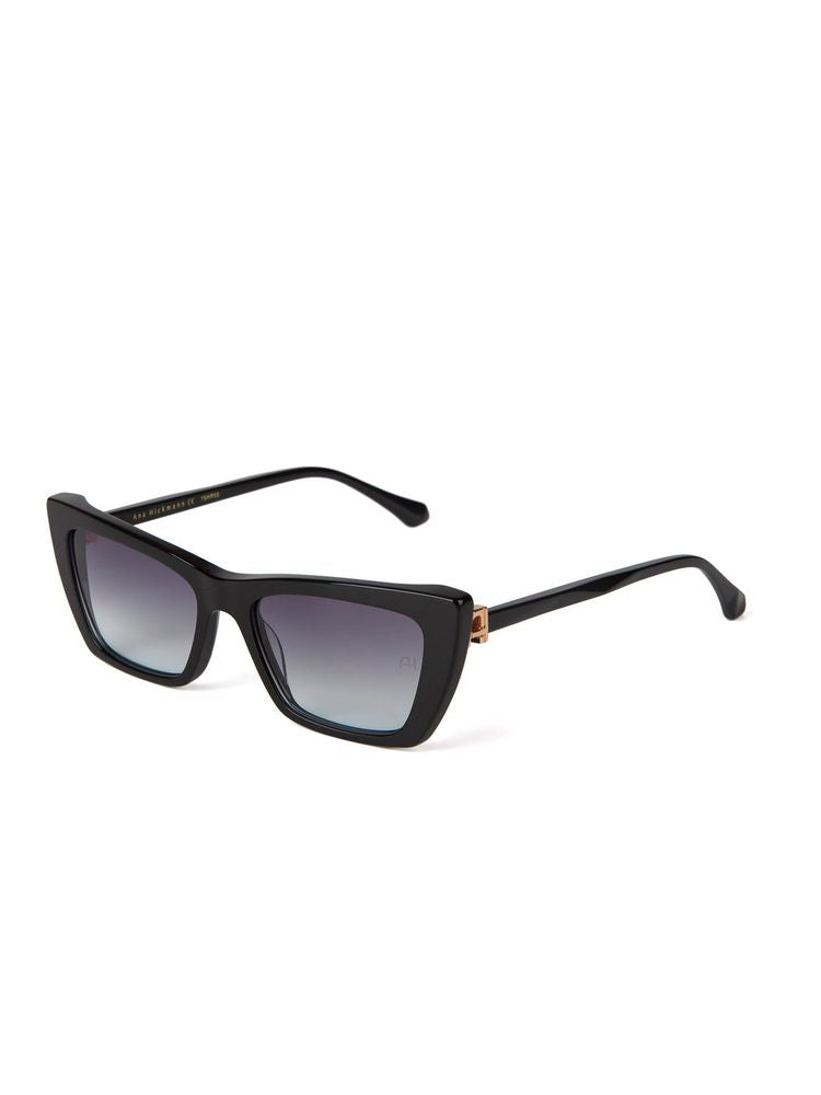 Ana Hickmann Ah9517 Gradient Lens Sunglasses — Black Acetate