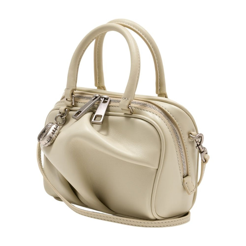 Marc Jacobs Micro Bauletto Top Handle Bag — White Lambskin