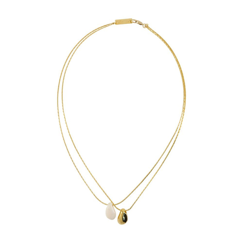 Isabel Marant Dual-Pendant Necklace — Gold Metal Necklaces