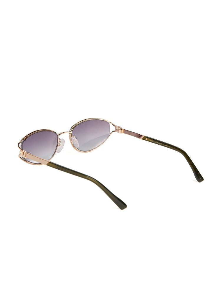 Ana Hickmann Ah3355 Metal-Frame Sunglasses — Gold