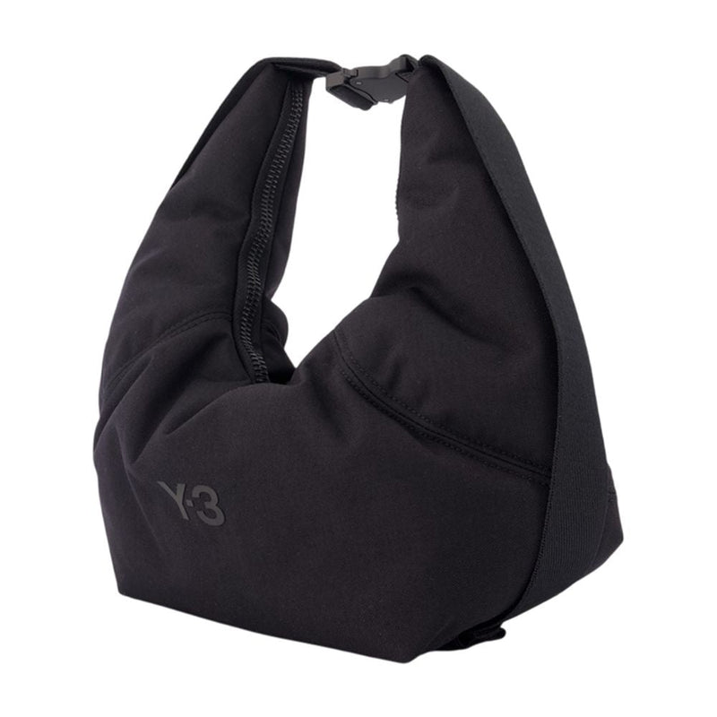 Y-3 Sculptural Synthetic Shoulder Bag — Black