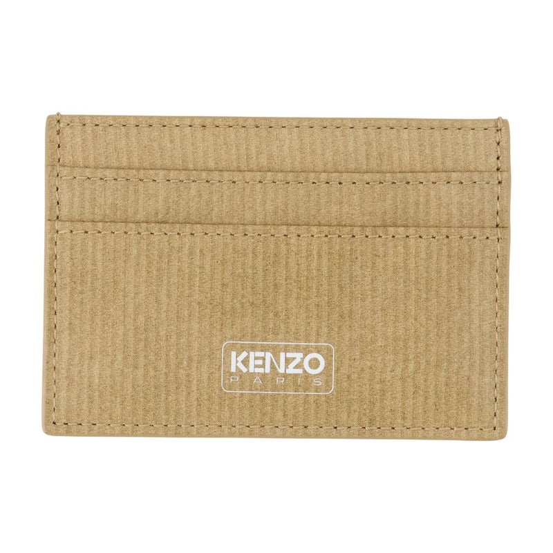 Kenzo Leather Card Case — Beige Cases