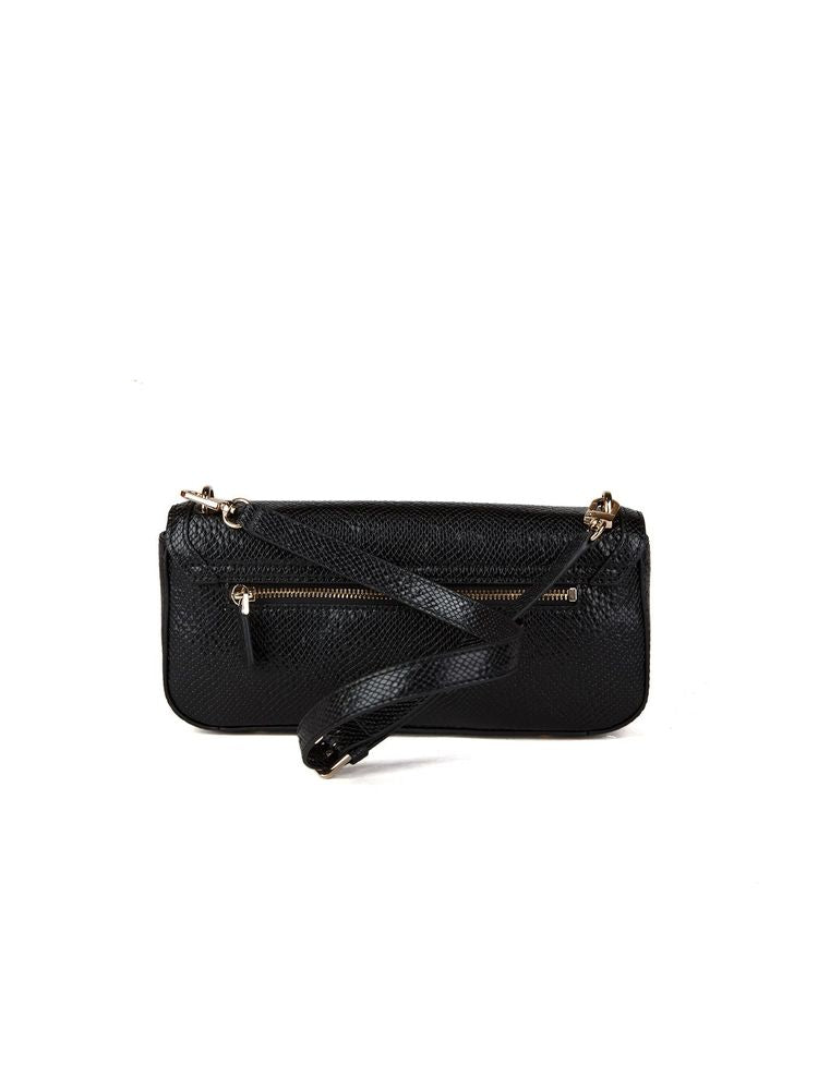Guess Dovie Shoulder Bag — Black Polyurethane