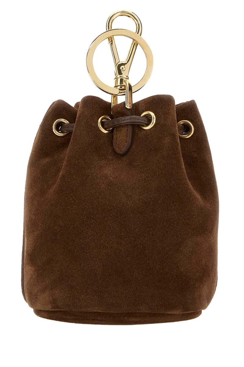 Prada Pouch Keychain — Brown Wallet
