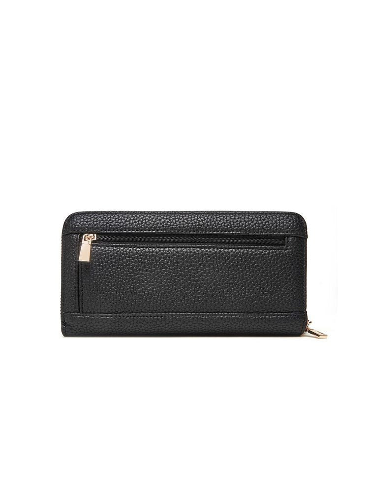 Guess Zip Around Wallet — Black Polyurethane