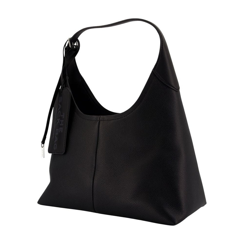Marc Jacobs The Belted Sack Shoulder Bag — Black Cowhide