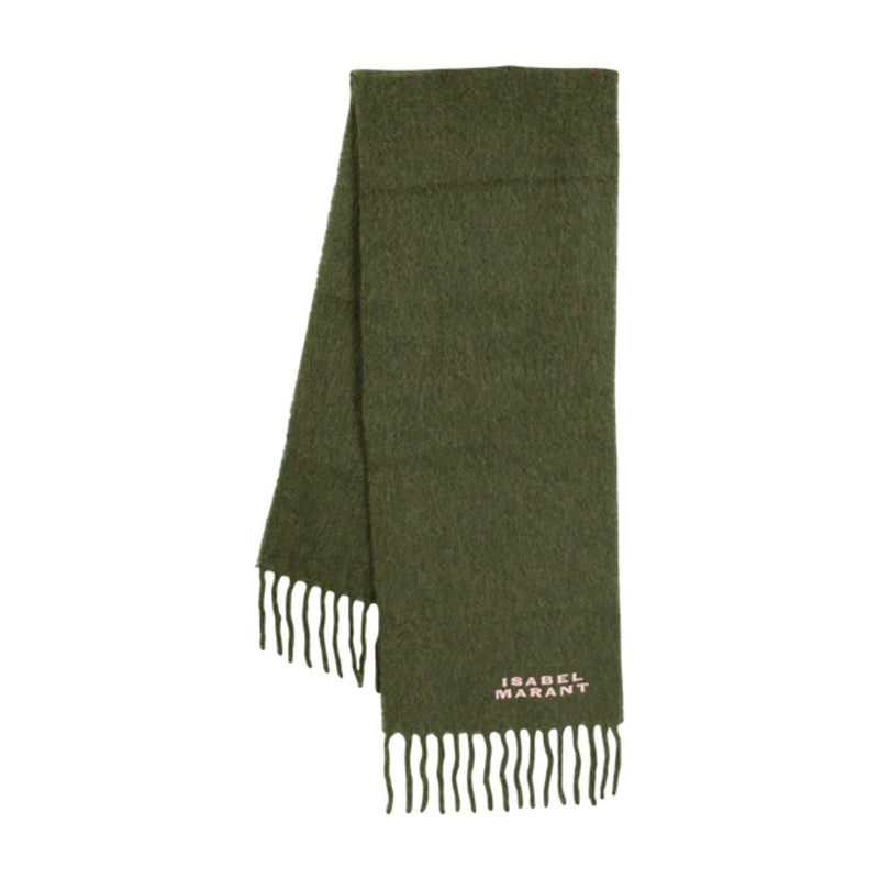 Isabel Marant Firny Scarf — Khaki Wool Scarfs