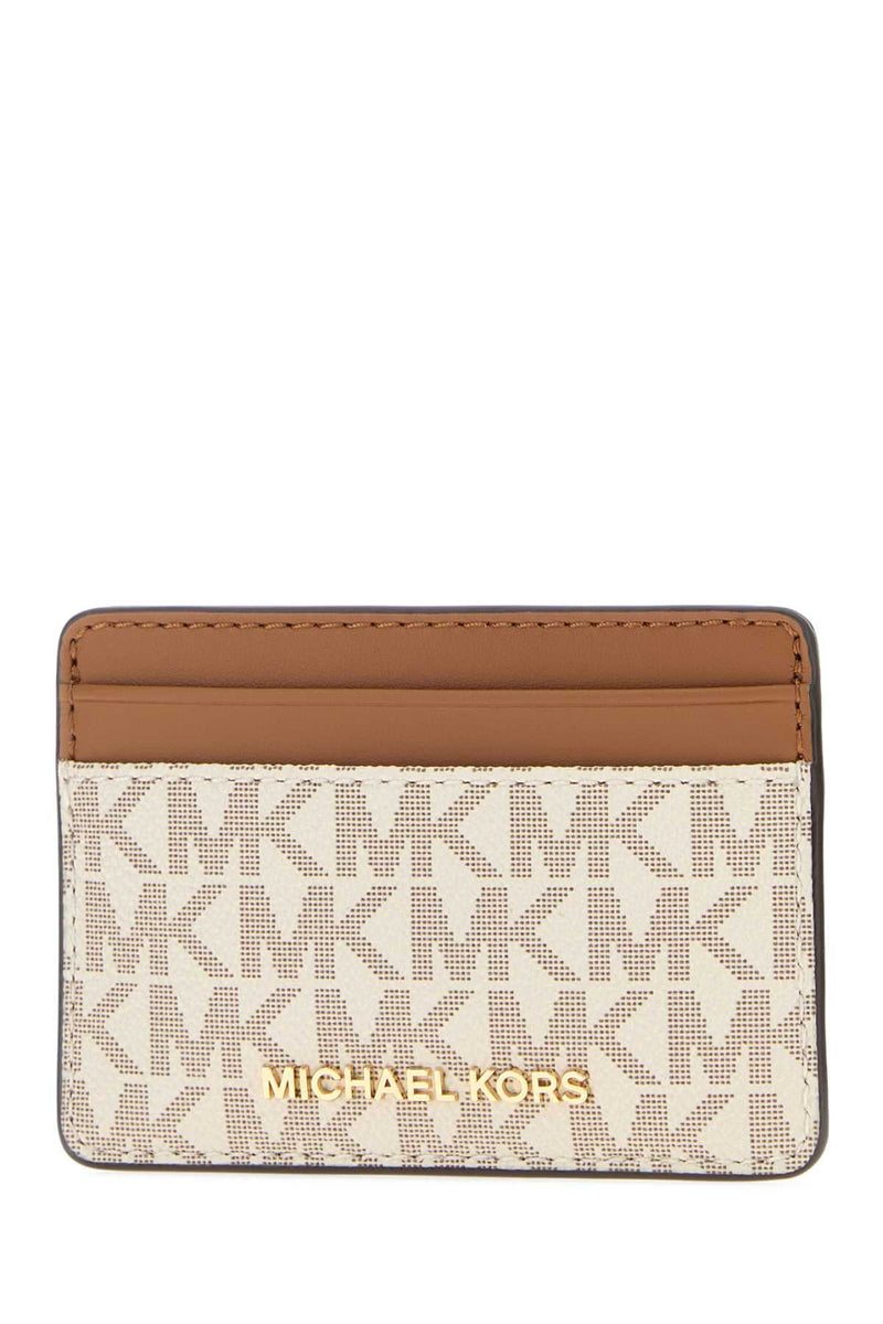 Michael By Kors Holder Card Case — Beige Wallet