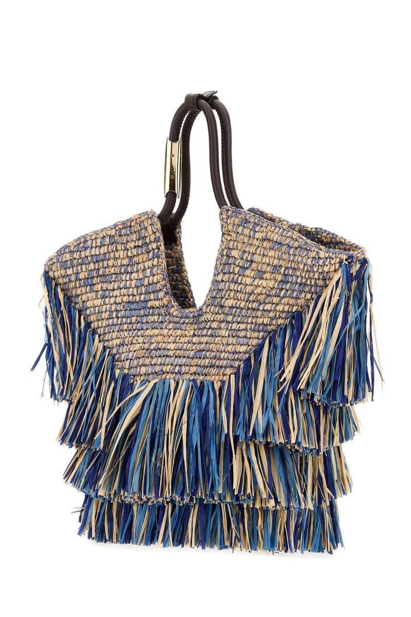 Zimmermann Fringe Shoulder Bag — Blue