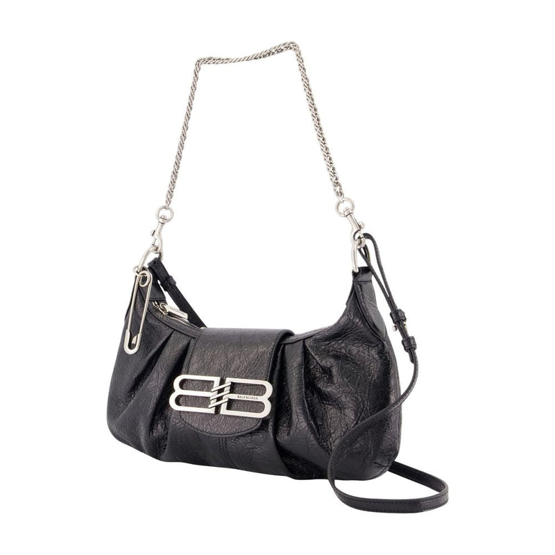 Balenciaga Shoulder Bag — Black Lambskin