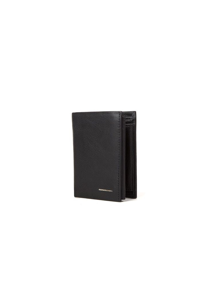 Momo Design Genuine Leather Wallet — Black