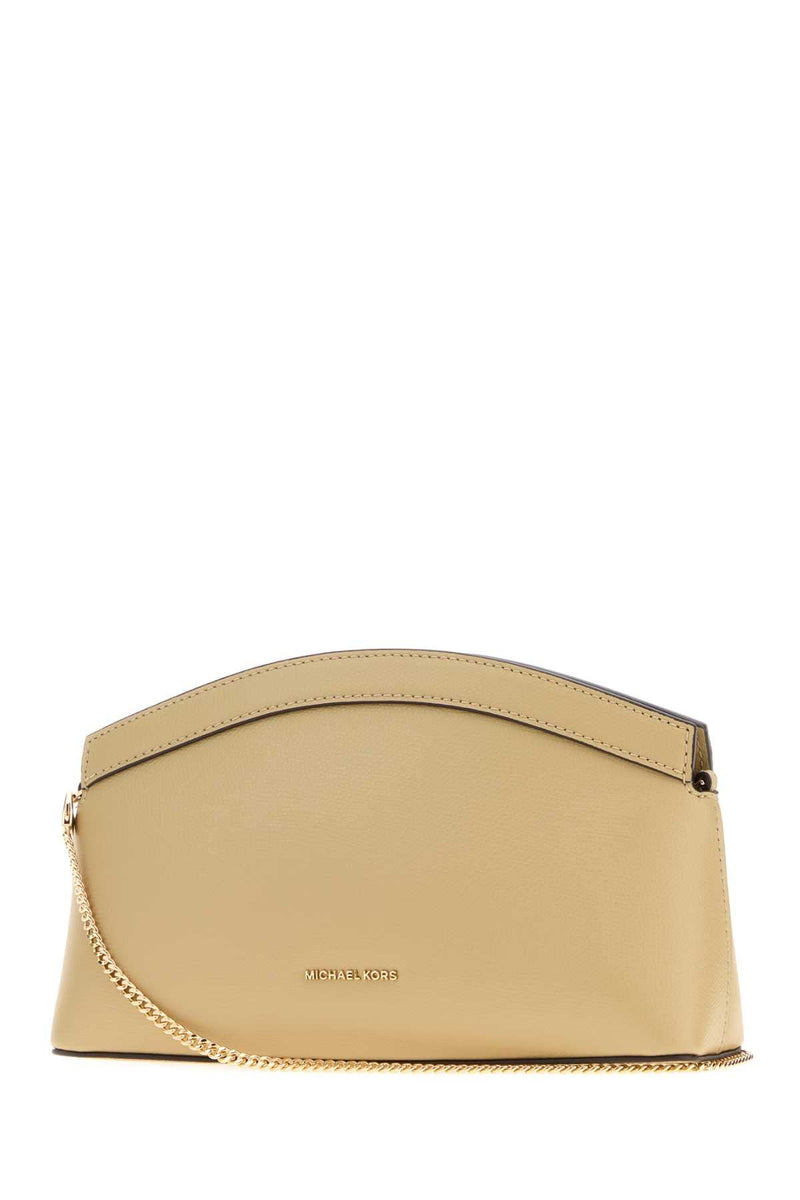 Michael By Kors Dome Clutch — Beige