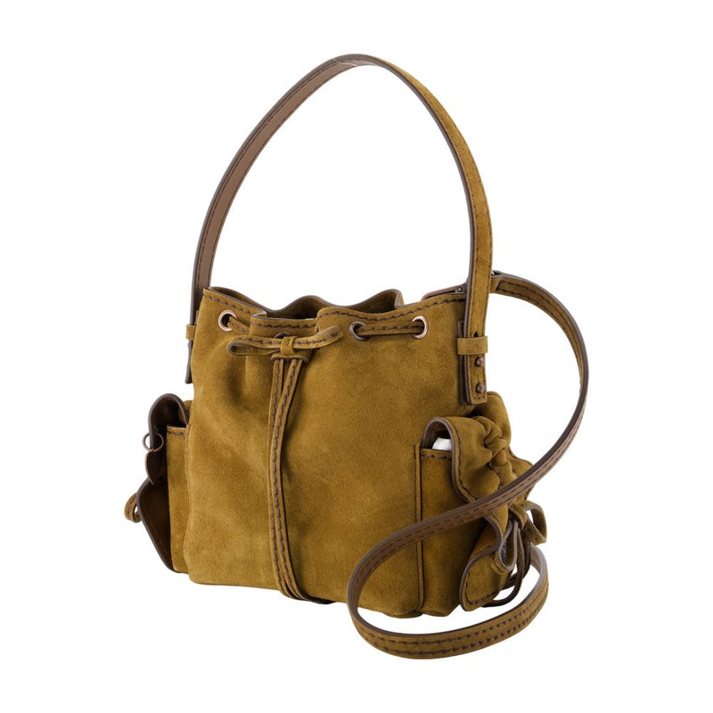 Acne Studios Multipocket Calfskin Crossbody Bag — Brown