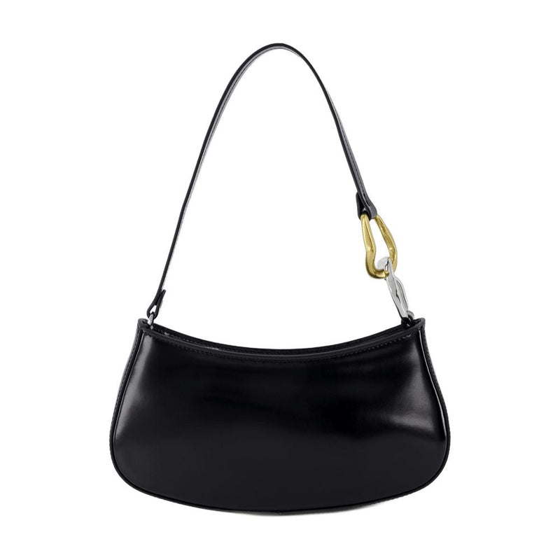 Staud Ollie Hobo Bag — Black Calfskin