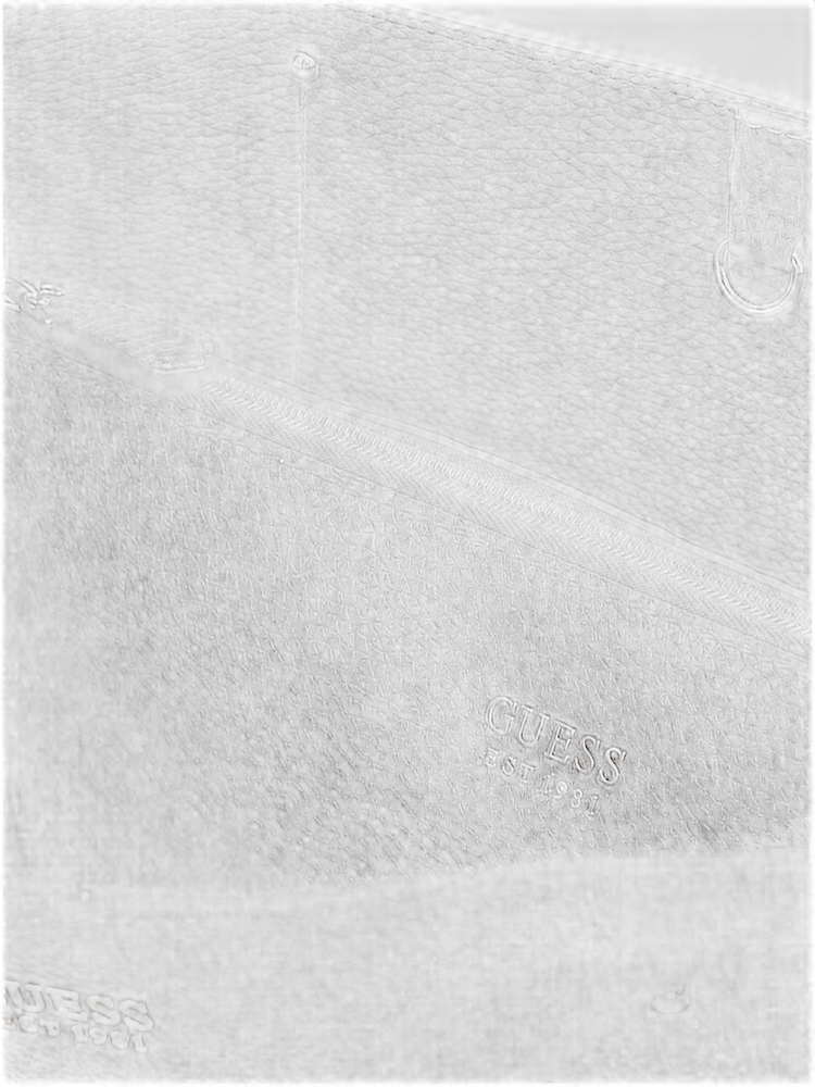 Guess Pebbled Polyurethane Tote Bag — Black