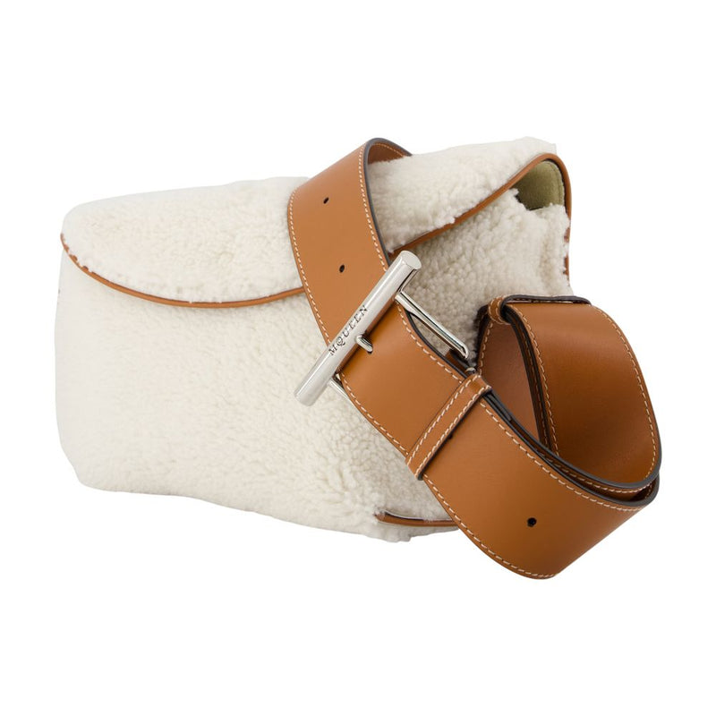 Alexander Mcqueen Crossbody Bag — White Calfskin