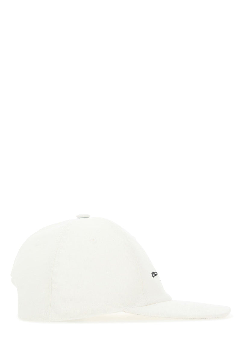 Stella Mccartney 570194wp0023 Logo-Embroidered Beanie — White Cotton Beanies