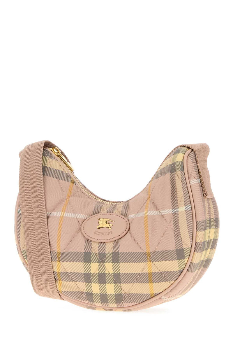 Burberry Horseshoe Crossbody Bag — Beige