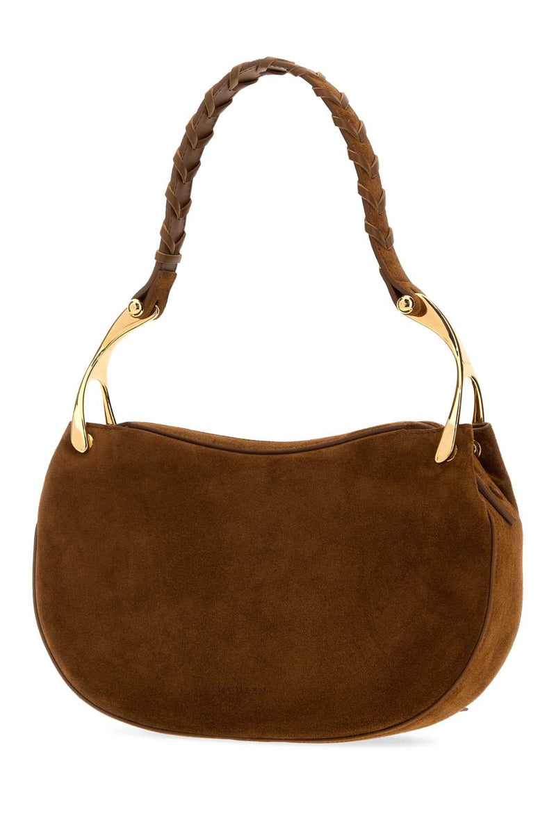 Alexander Mcqueen Wishbone Shoulder Bag — Brown
