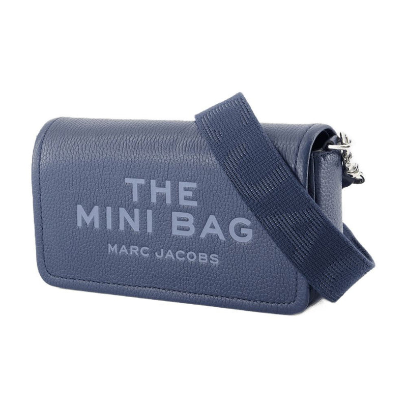 Marc Jacobs Embroidered Logo Mini Bag — Blue Cowhide