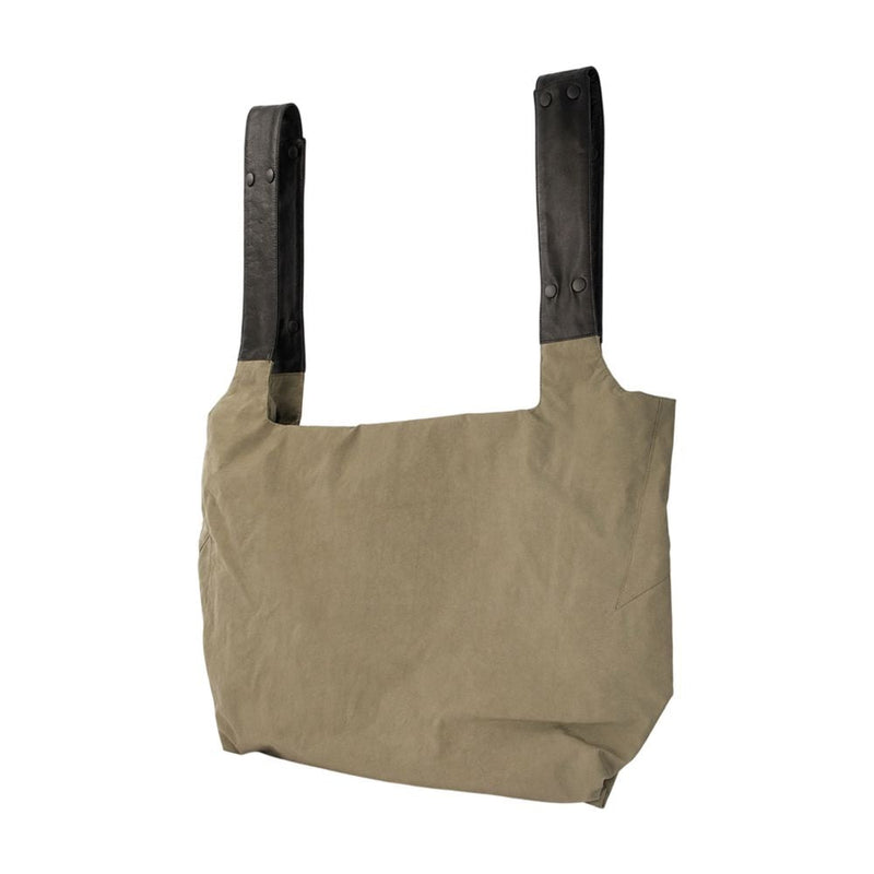 Yohji Yamamoto Patch Dot Shoulder Bag Khaki Synthetic