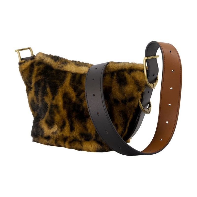 Zadig & Voltaire Leopard Print Faux Fur Crossbody Bag — Brown Fake_fur