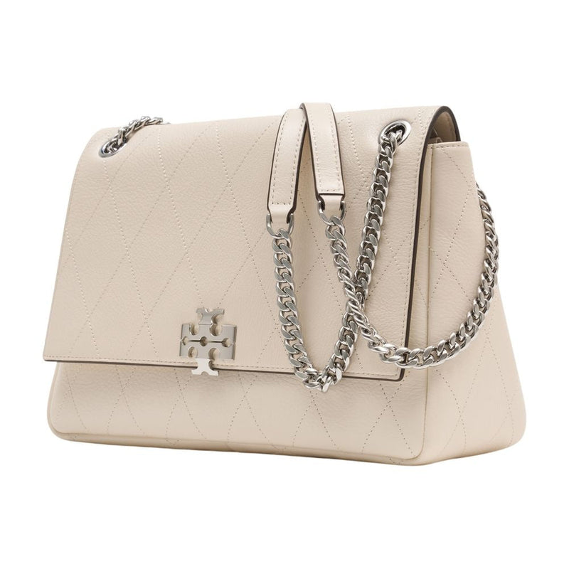 Tory Burch Charlie Shoulder Bag — Beige Lambskin