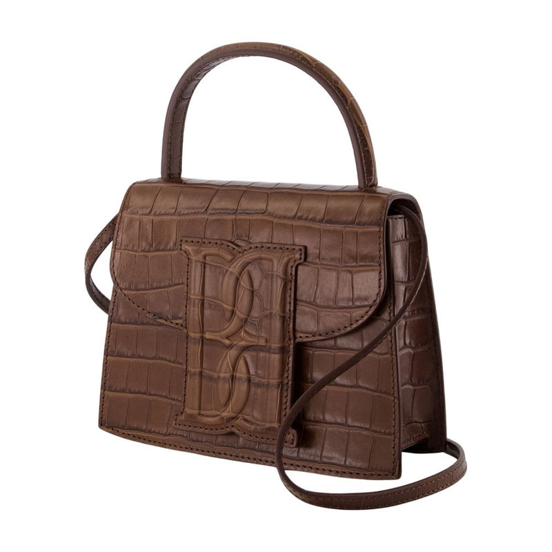 By Malene Birger Ramil Top Handle Bag — Brown Calfskin