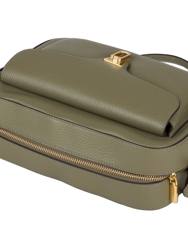 Coccinelle Beat Crossbody Bag — Green Cowhide