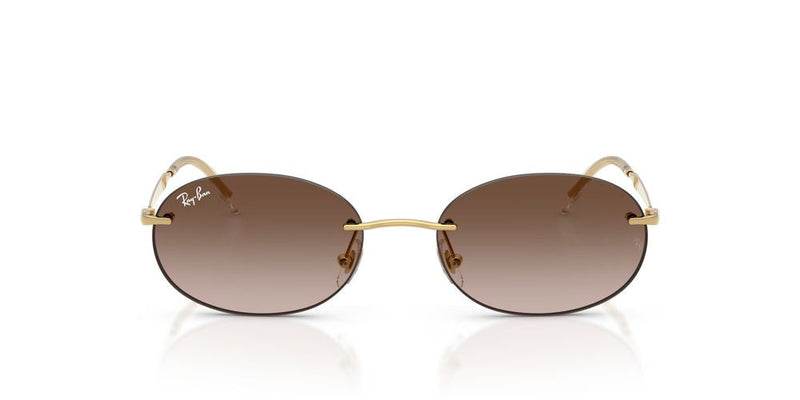 Ray-Ban 0rb3767 Gradient Brown Lens Sunglasses — Gold