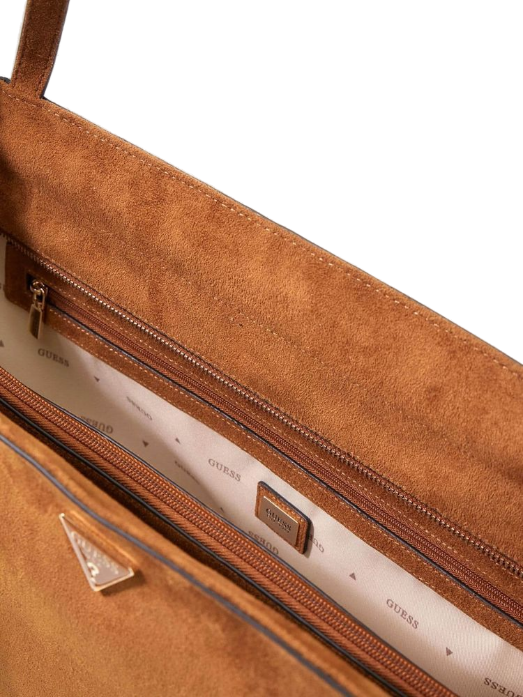 Guess Tote Bag — Brown Polyester