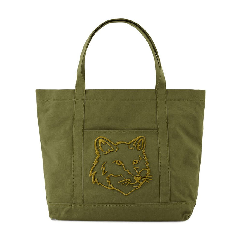 Maison Kitsuné Tote Bag — Green Cotton