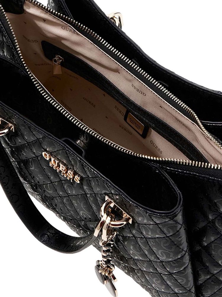 Guess Isemay Shoulder Bag — Black Polyurethane
