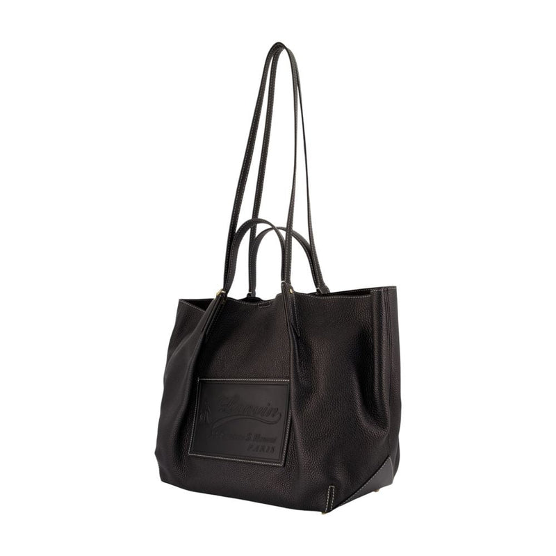 Lanvin Catch By Tote Bag — Black Calfskin