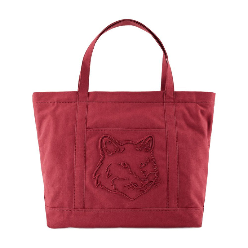 Maison Kitsuné Tote Bag — Red Calfskin