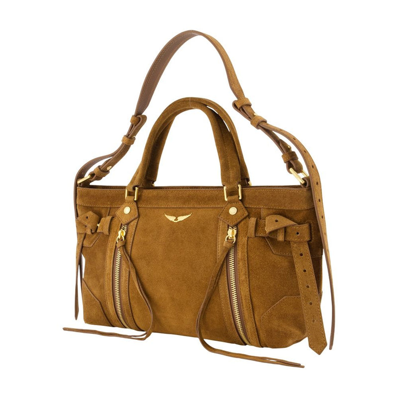 Zadig & Voltaire Sunny Rider Crossbody Bag — Brown Calfskin