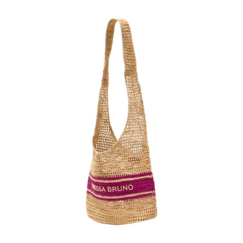 Vanessa Bruno Raffia Hobo Bag — Beige