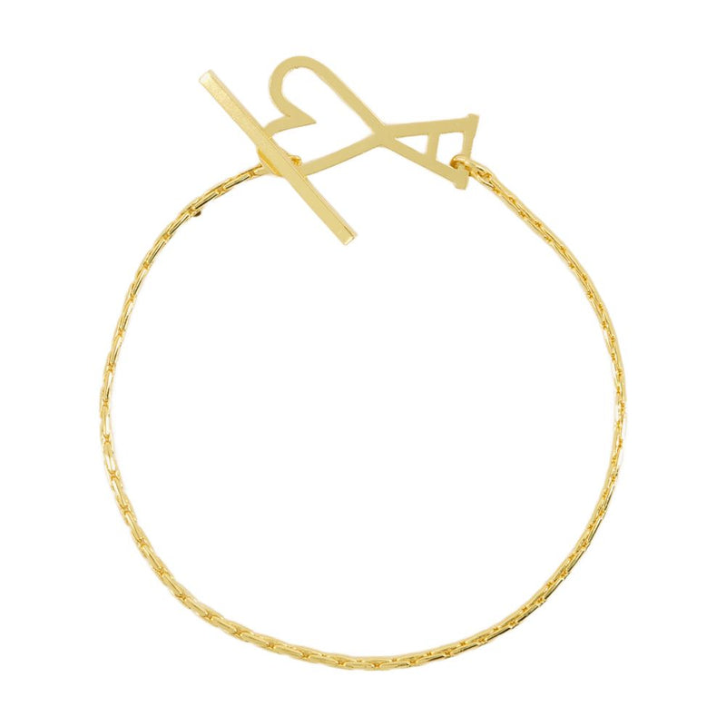 Ami Paris Adc Bracelet — Gold Metal Bracelets