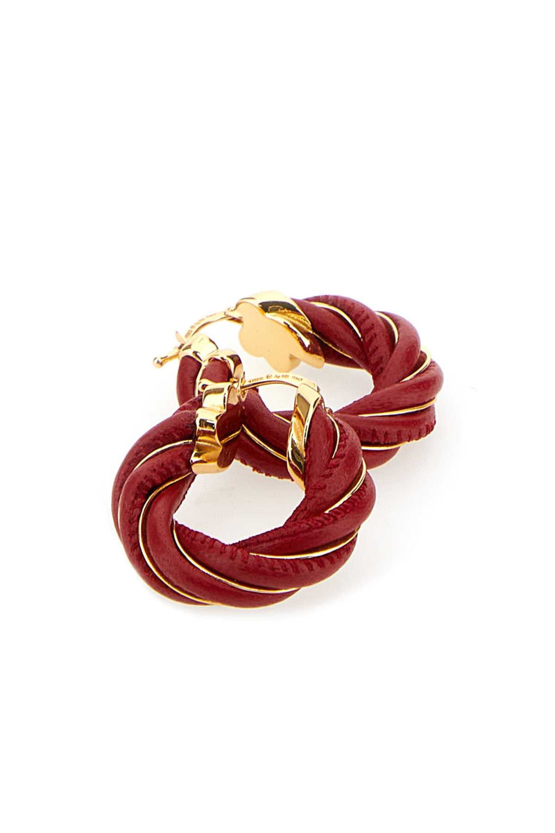 Bottega Veneta Applecandy Earrings — Red