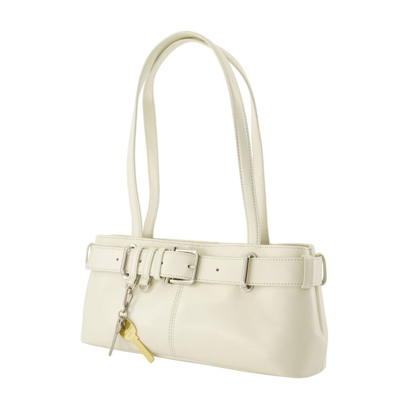 Osoi Shoulder Bag — Beige Cowhide