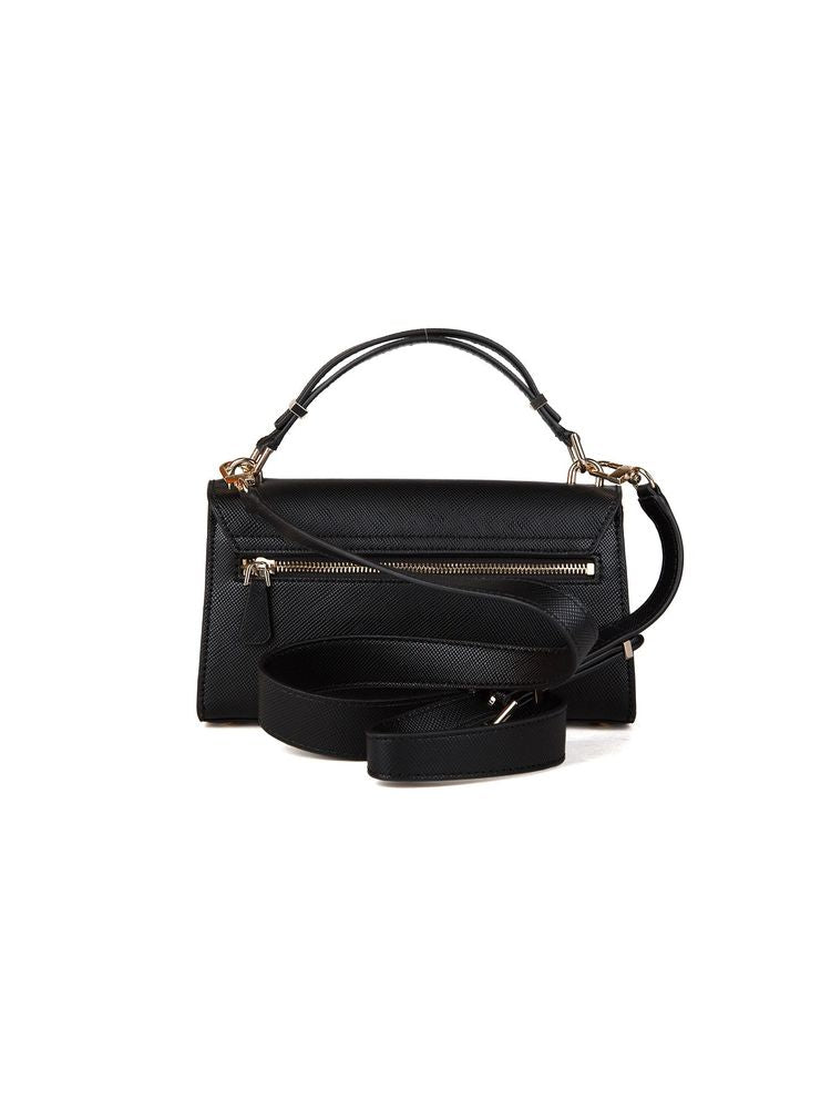 Guess Patsie Top Handle Bag — Black Polyurethane