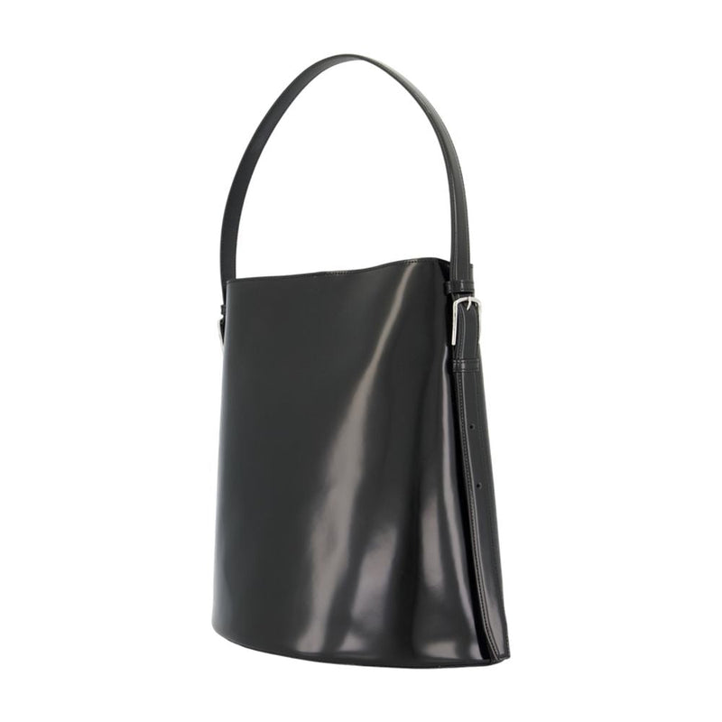Coperni Calfskin Leather Shoulder Bag — Black