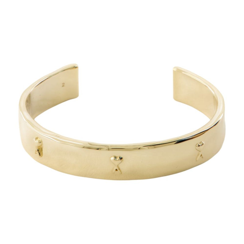 Ami Paris Hammered Metal Bracelet — Gold Bracelets